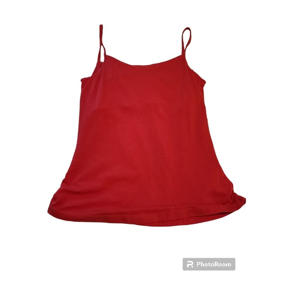 Columbia Cami Top Ruched Sleeveless Casual Tank Top‎ Red - Picture 1 of 5